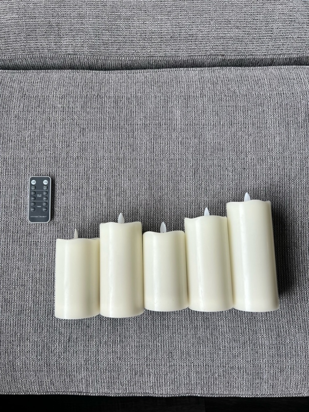 Sterno LED Wax Candle Moving Flame 5 Piece Set With Remote Control. Item 1309833 - Picture 3 of 7